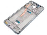 Silver / Pearl white front housing for Xiaomi Redmi Note 8 Pro, M1906G7
